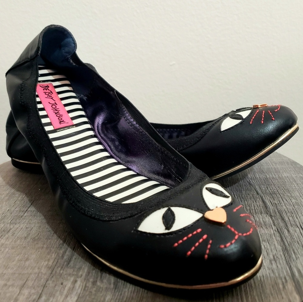 🐱🖤Betsey Johnson Felline Ballet Shoes